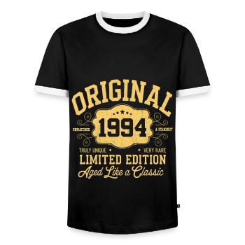 Original 1994 - 30e anniversaire Édition classique - T-shirt contrasté Homme - noir/blanc - Devant - AI Model Female 172 light (172cm) & AI Model Male 178 light (178cm)