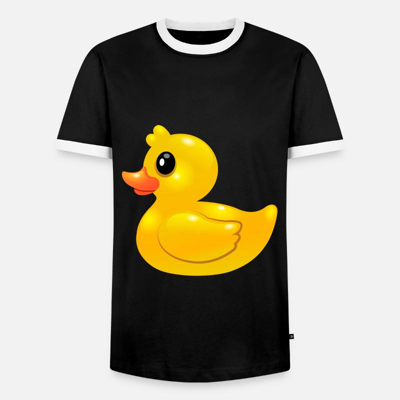 Rubber Duck - Rubber Duck - Men's Ringer Shirt - black/white