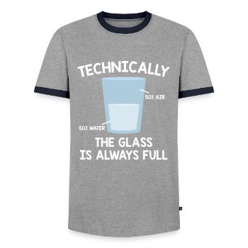 Eau de chimiste | Cadeau de professeur de chimie biochimie - T-shirt contrasté Homme - gris/marine  - Devant - AI Model Female 172 light (172cm) & AI Model Male 178 light (178cm)