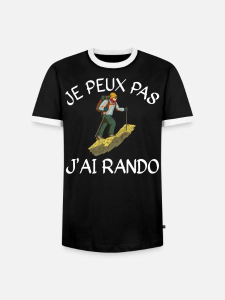 I Can't I Rando - Men's Ringer Shirt - black/white