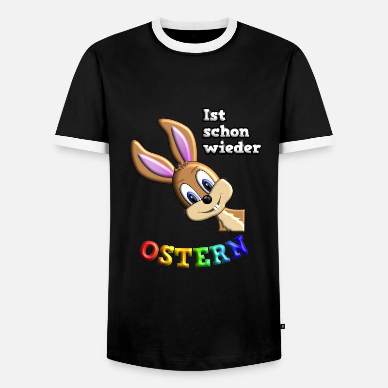 Easter Easter - Men's Ringer Shirt - black/white