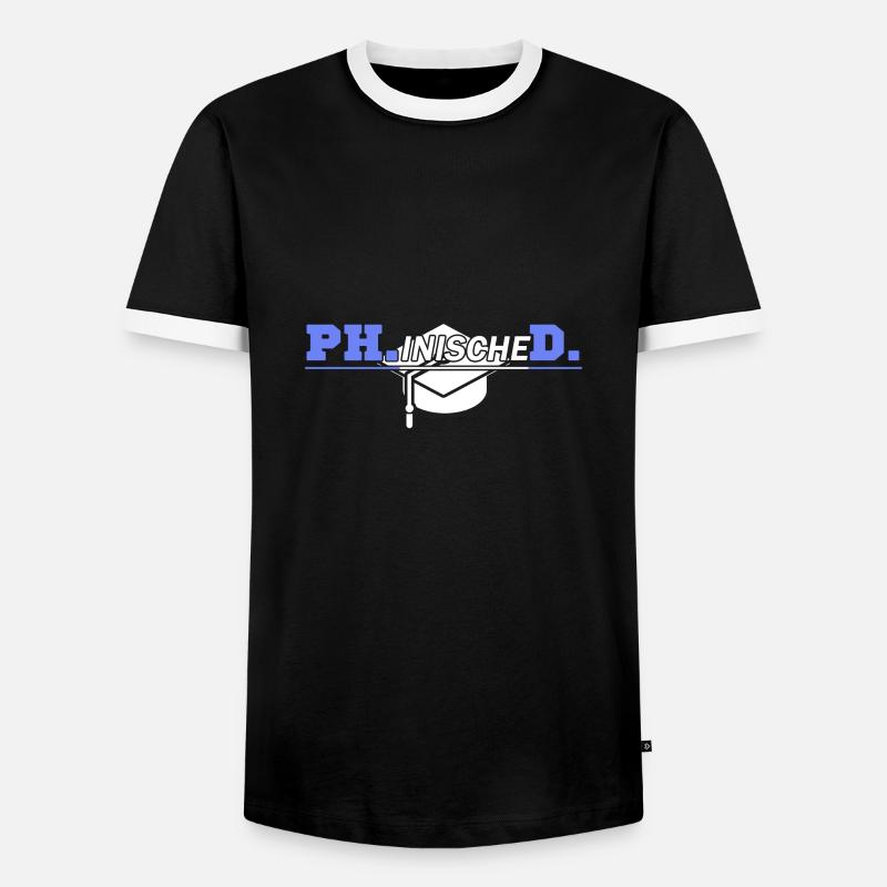 PhD - Men's Ringer Shirt - black/white