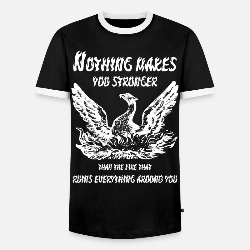 Phoenix - Men's Ringer Shirt - black/white