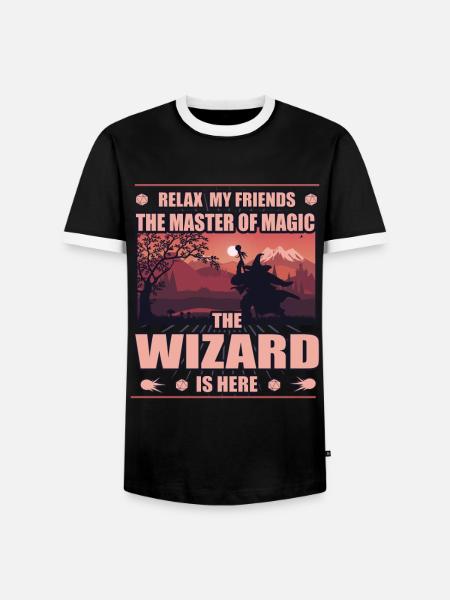 Wizard Spread de Okto - T-shirt contrasté Homme - noir/blanc