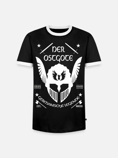 Ostgoten die germanischen Legenden - Männer Kontrast-T-Shirt - Schwarz/Weiß