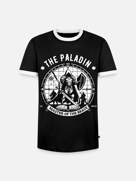 Rollespil Paladin-design til rollespilleren - Herre kontrast-T-shirt - sort/hvid