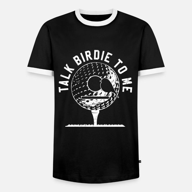 golf - Men's Ringer Shirt - black/white