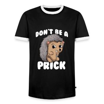 Lustig Igel Haustier Igelbesitzer Geschenk - Männer Kontrast-T-Shirt - Schwarz/Weiß - Vorne - AI Model Female 172 light (172cm) & AI Model Male 178 light (178cm)