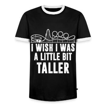 Roller Coaster for Action Freaks Fun Fair - T-shirt contrasté Homme - noir/blanc - Devant - AI Model Female 172 light (172cm) & AI Model Male 178 light (178cm)