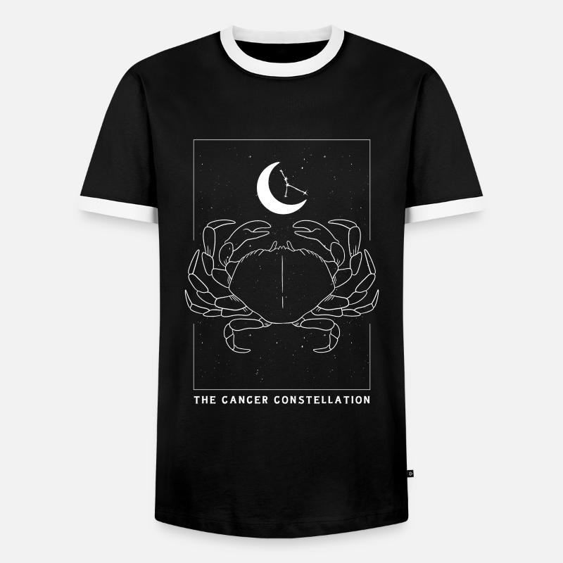 Krebs Sternzeichen - Männer Kontrast-T-Shirt - Schwarz/Weiß