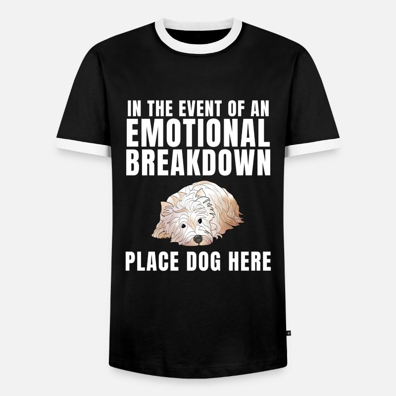 West Highland White Terrier Gift - Men's Ringer Shirt - black/white