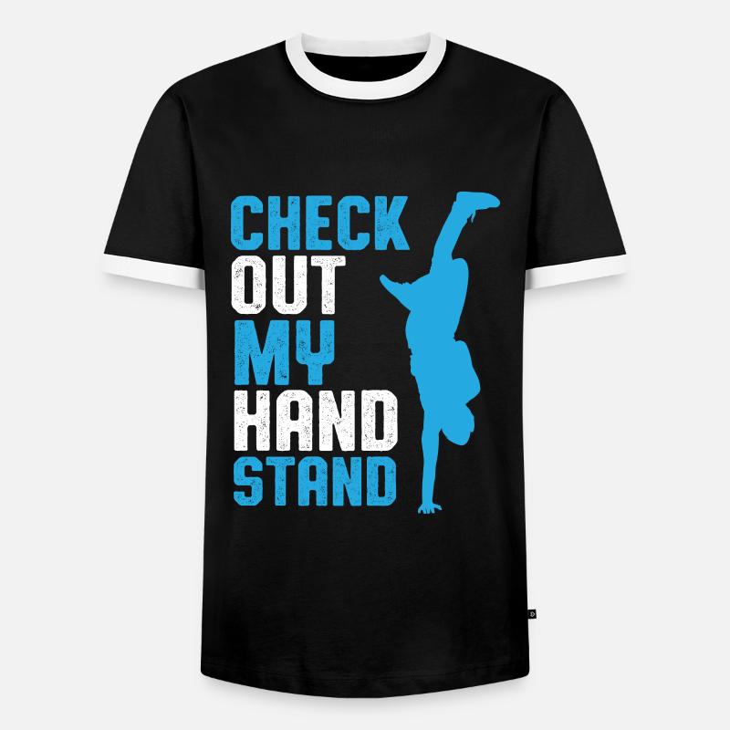 breakdance saying - Men's Ringer Shirt - black/white