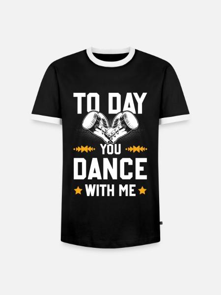 Boxen Boxing - Men's Ringer Shirt - black/white