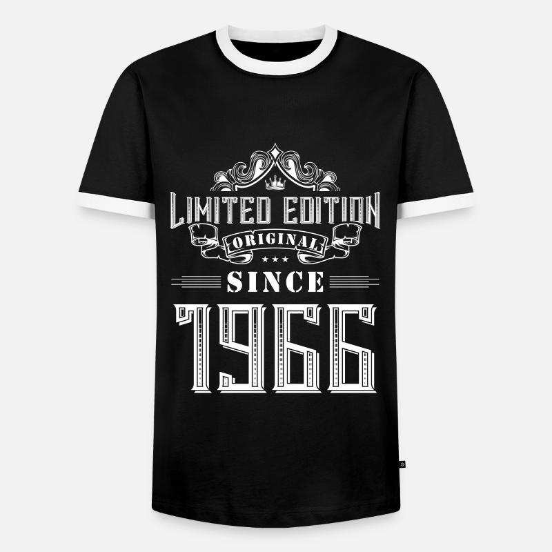 1966 limited edition - Männer Kontrast-T-Shirt - Schwarz/Weiß