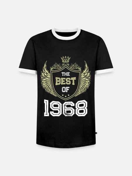 1968 best of - Men's Ringer Shirt - black/white