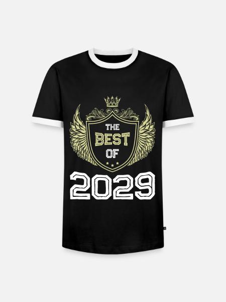 2029 best of - Männer Kontrast-T-Shirt - Schwarz/Weiß