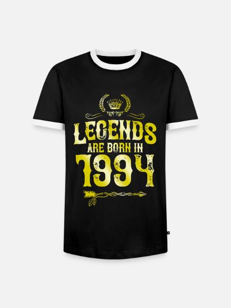 1994 legends born in - Men's Ringer Shirt - black/white