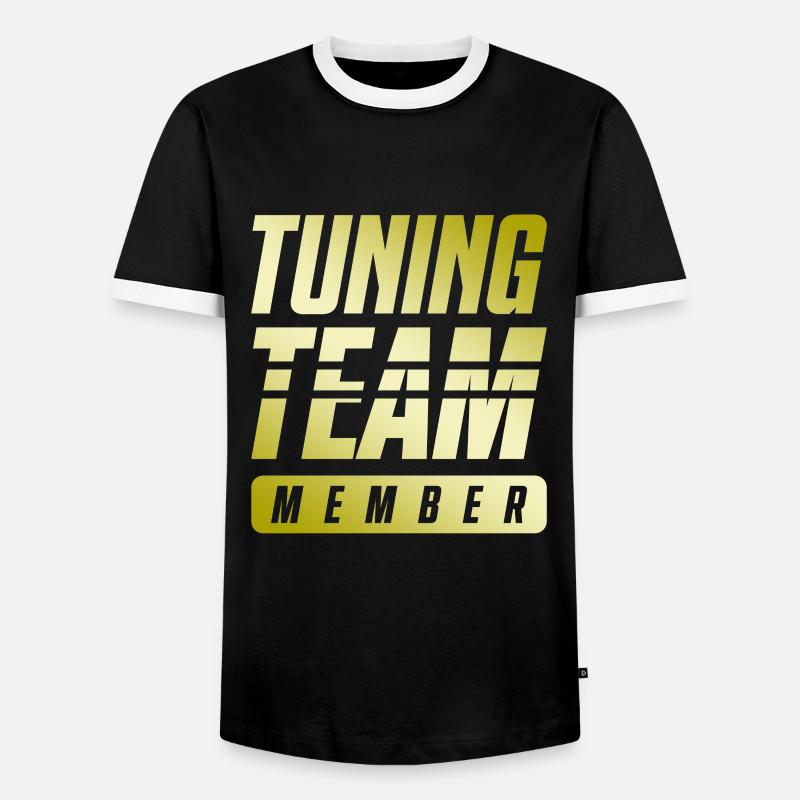 Tuning Team - Men's Ringer Shirt - black/white