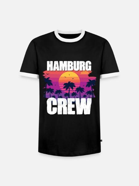 Hamburg Holidays - Men's Ringer Shirt - black/white