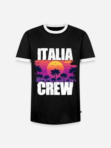 Holidays in Italy - Men's Ringer Shirt - black/white