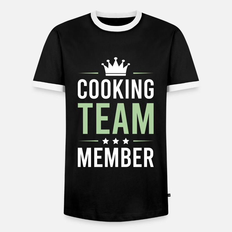 Cooking Team - Men's Ringer Shirt - black/white