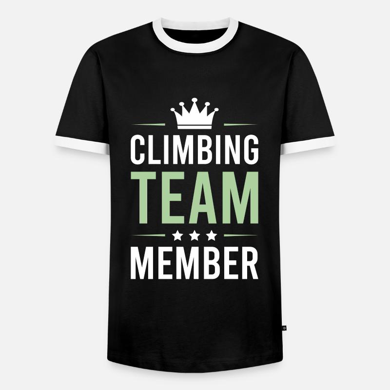 Climbing Team - Männer Kontrast-T-Shirt - Schwarz/Weiß