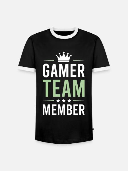 Équipe de joueurs - T-shirt contrasté Homme - noir/blanc