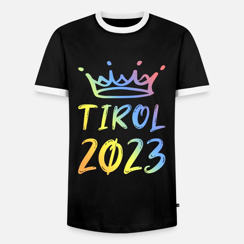 Tyrol 2023 - Men's Ringer Shirt - black/white