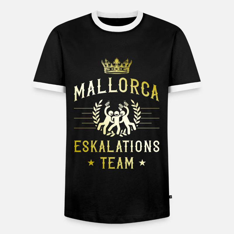 Mallorca Escalation - Men's Ringer Shirt - black/white
