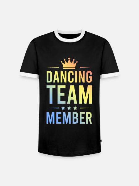 Dancing Team Bunt - Männer Kontrast-T-Shirt - Schwarz/Weiß