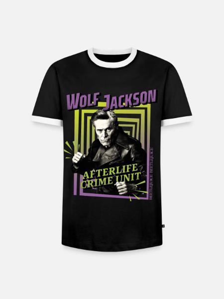 Beetlejuice 2 Wolf Jackson Afterlife Crime Unit - T-shirt contrasté Homme - noir/blanc
