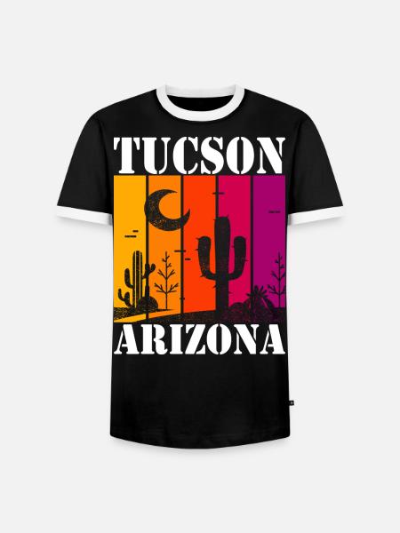 Tucson Arizona - Men's Ringer Shirt - black/white