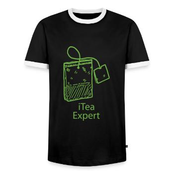 Informatiker lustiger Spruch It Experte Computer - Männer Kontrast-T-Shirt - Schwarz/Weiß - Vorne - AI Model Female 172 light (172cm) & AI Model Male 178 light (178cm)