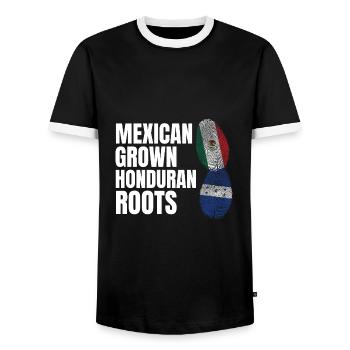 Basketball & Tacos Baseball Tacos Geschenk - Männer Kontrast-T-Shirt - Schwarz/Weiß - Vorne - AI Model Female 172 light (172cm) & AI Model Male 178 light (178cm)