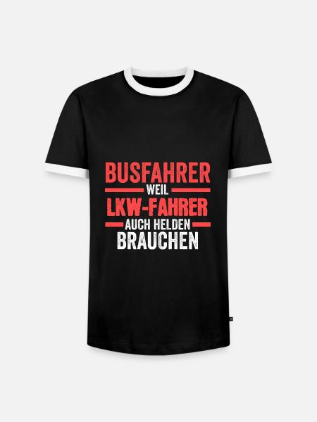 Busfahrer Job Reisebus Geschenk - Männer Kontrast-T-Shirt - Schwarz/Weiß