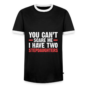 Bonus Papa Bonus Papa-Opa Stiefvater Geschenk - Männer Kontrast-T-Shirt - Schwarz/Weiß - Vorne - AI Model Female 172 light (172cm) & AI Model Male 178 light (178cm)