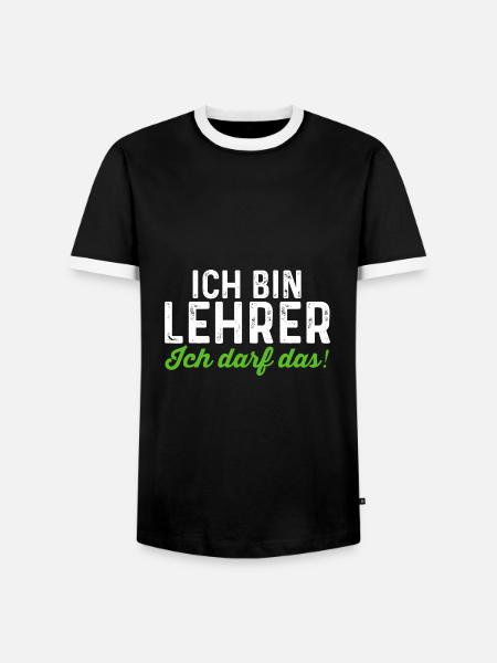 Lehrer Beruf Schullehrer Geschenk - Männer Kontrast-T-Shirt - Schwarz/Weiß