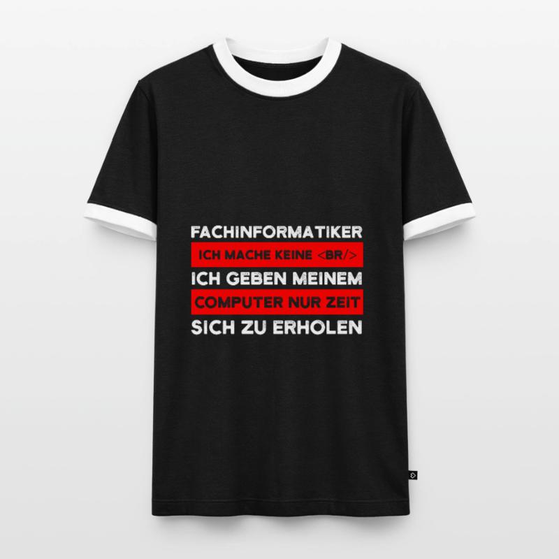 Fachinformatiker Beruf Coder Geschenk Männer Kontrast-T-Shirt