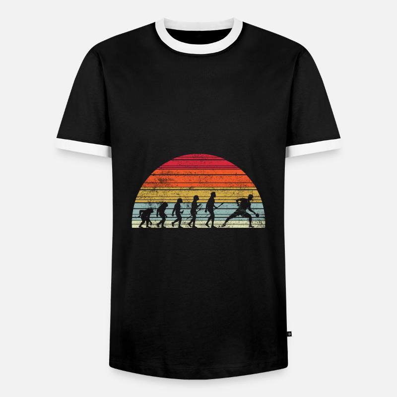 Table Tennis Evolution - Men's Ringer Shirt - black/white
