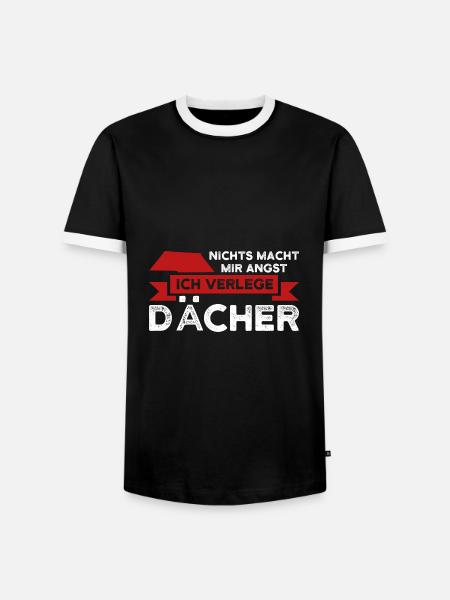 Dachdecker Beruf Dachdeckermeister Geschenk - Männer Kontrast-T-Shirt - Schwarz/Weiß