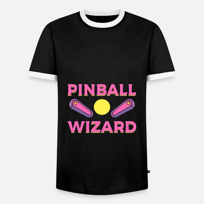 Pinball Wizard Arcade -Techniker - Männer Kontrast-T-Shirt - Schwarz/Weiß