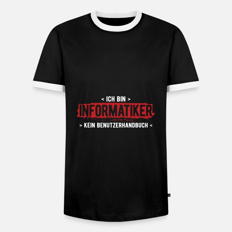 Informatik Informatiker Programmierer - Männer Kontrast-T-Shirt - Schwarz/Weiß