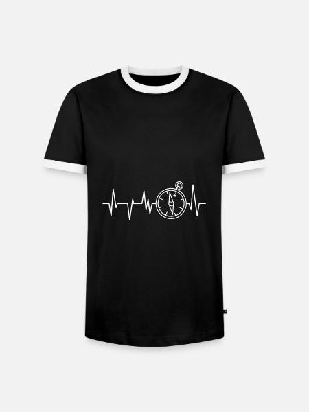 Travel Holidays - Men's Ringer Shirt - black/white