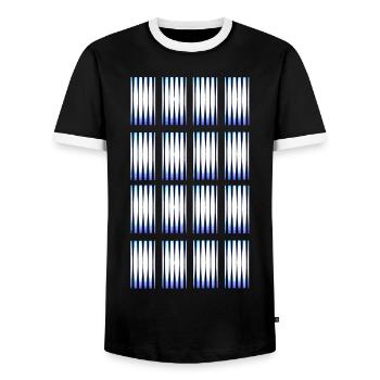 Hypnotic shades - Men's Ringer Shirt - black/white - Front - AI Model Female 172 light (172cm) & AI Model Male 178 light (178cm)
