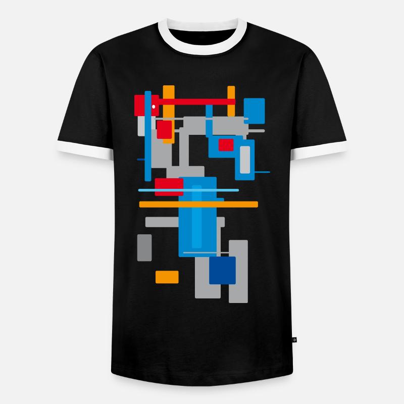 Architecture Patterns - Men's Ringer Shirt - black/white