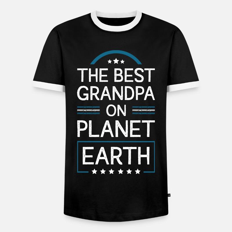 Bester Opa Spruch - Männer Kontrast-T-Shirt - Schwarz/Weiß