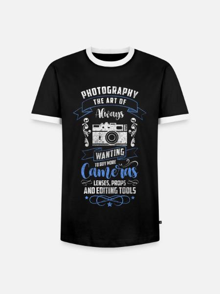 Fotografin Fotografie Fotoshooting - Männer Kontrast-T-Shirt - Schwarz/Weiß