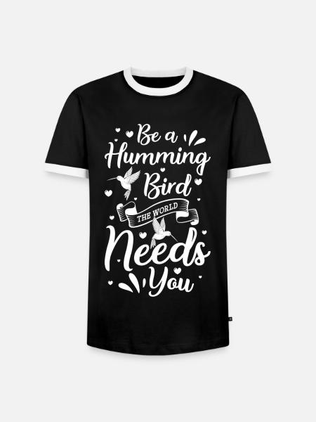 Vögel Bunt Zauberei - Männer Kontrast-T-Shirt - Schwarz/Weiß
