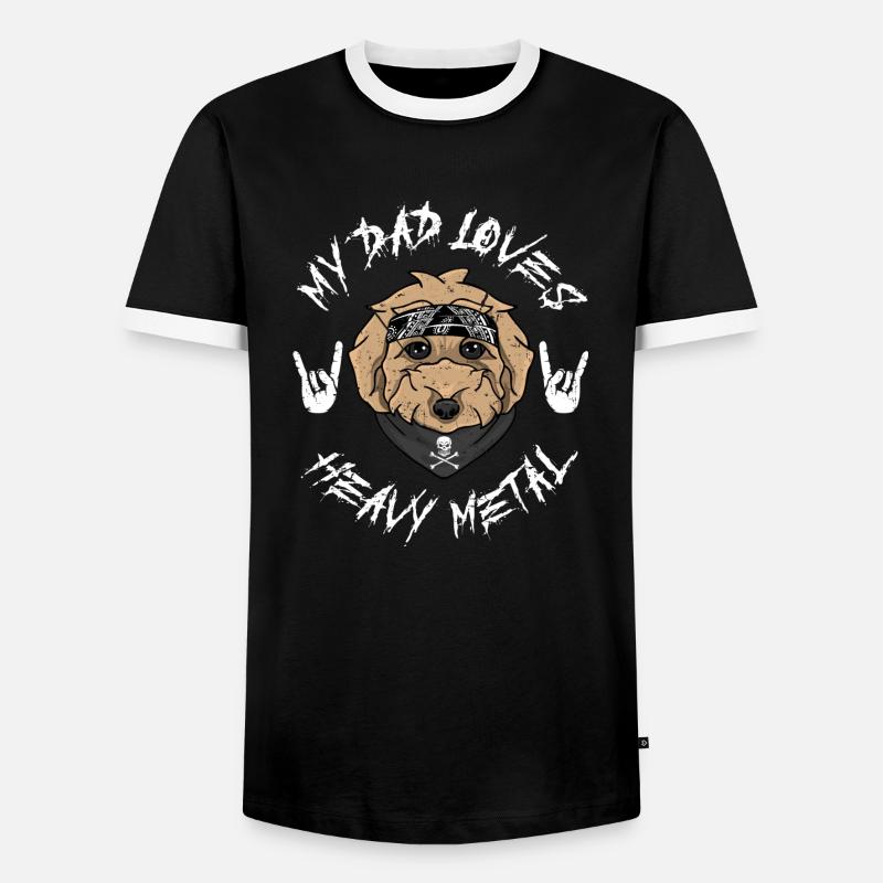 DOODLE - Men's Ringer Shirt - black/white