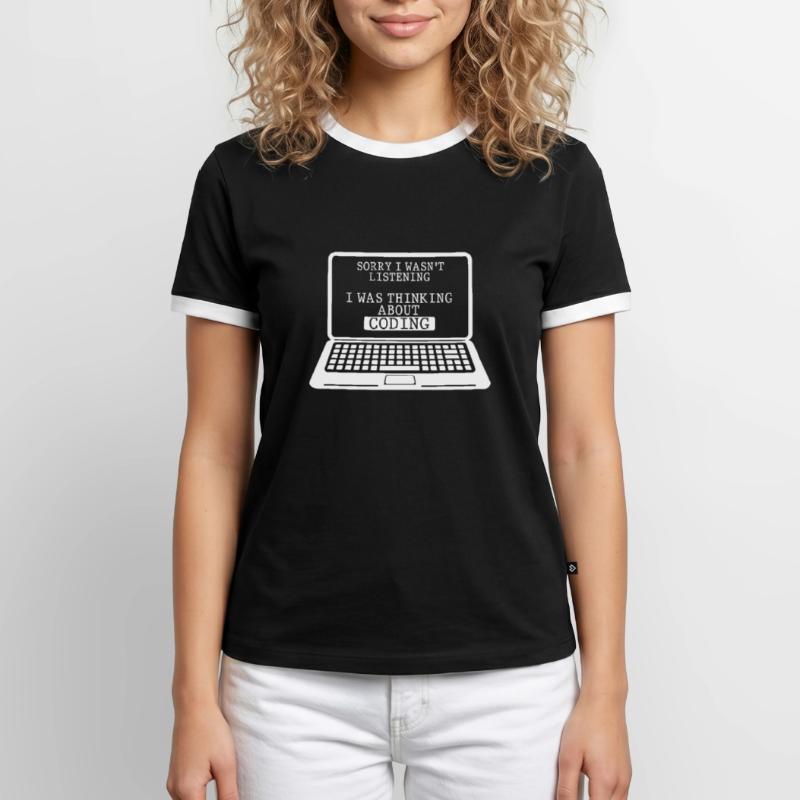 Coding Computer Engineer Witzig Programmer Men's Ringer Shirt